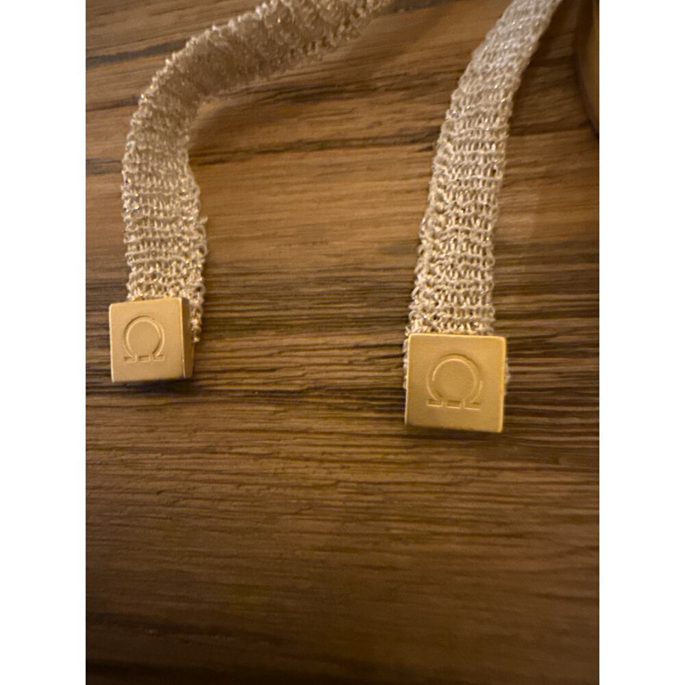 Salvatore Ferragamo RARE RTW Gold Knit mini halter dress Size XS VINTAGE - Picture 10 of 10